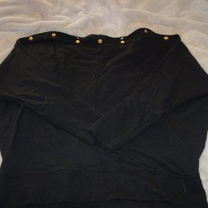 Stella & Dot 'The Weekend' Slouchy Top - Black